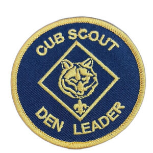 Cub Scout Den Leader Patch - Blue and Gold